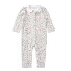 Ralph Lauren baby girls floral print coverall